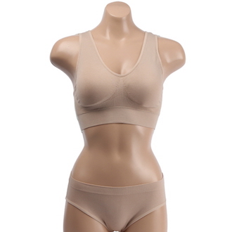 seamless bra and underwear set